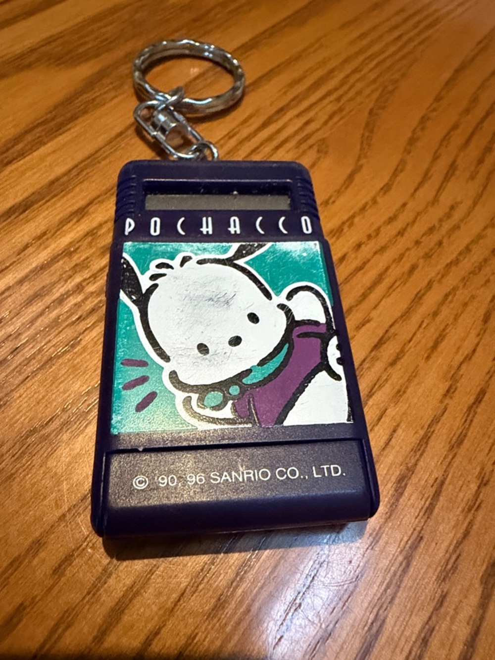 Vintage Sanrio Pochacco Keychain with Mini-Calculator